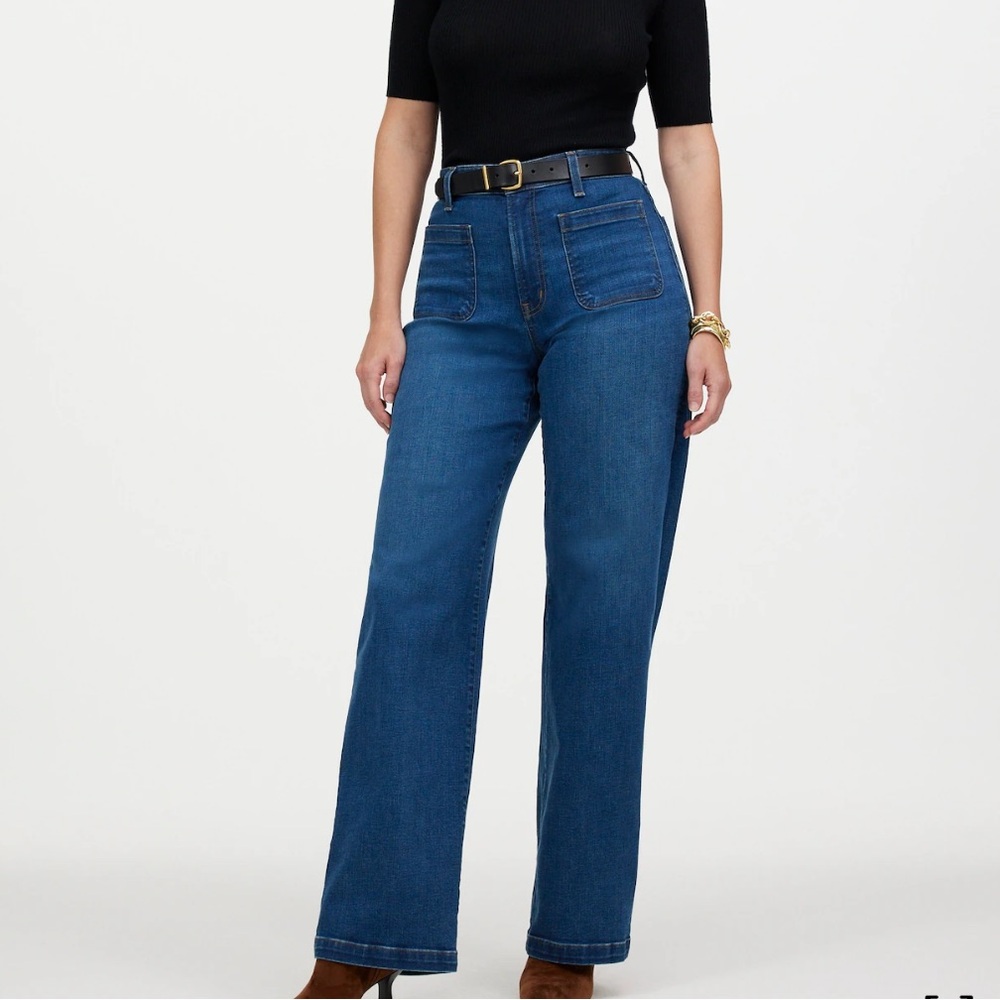 The Curvy Emmett Wide-Leg Jean: Patch Pocket Edition
